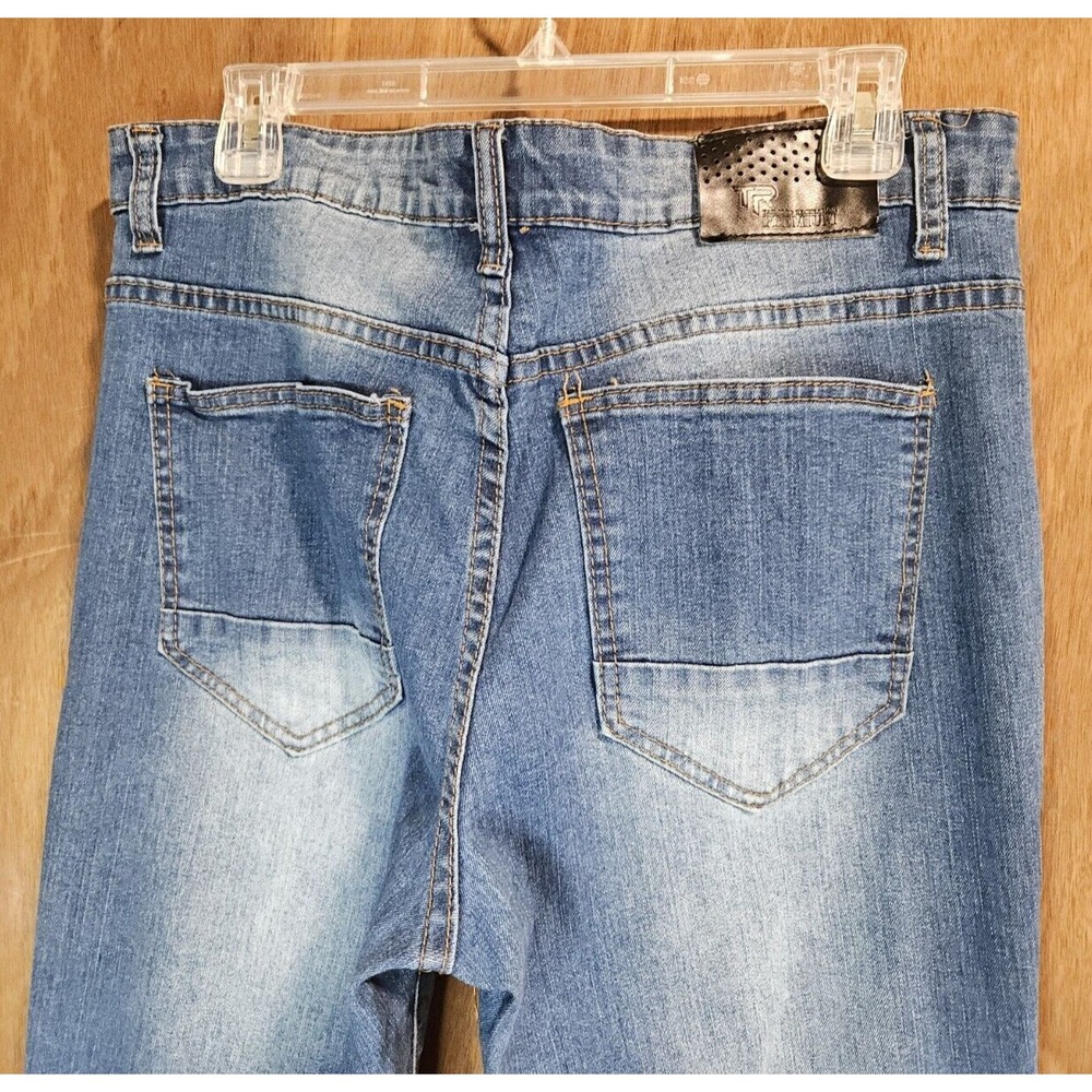 Tailored Recreation TR Premium Y2K Patched Distressed Skinny‎ Jeans 34X32 *EUC - Picture 6 of 16